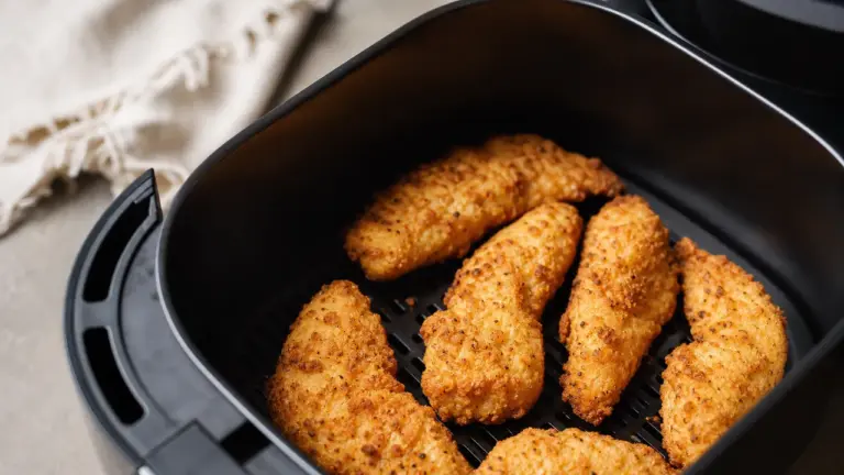 Aiguillettes de poulet au air fryer Ninja, dorées et moelleuses