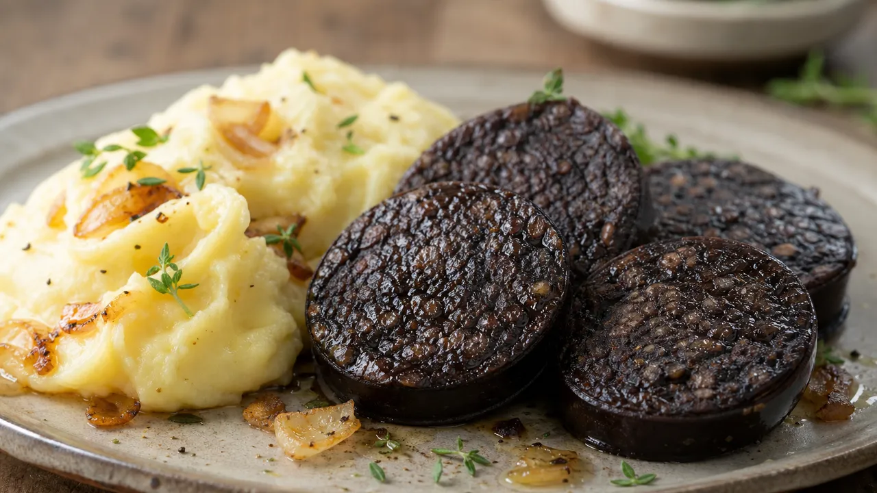 Boudin noir et purée de pommes de terre, l'accompagnement classique