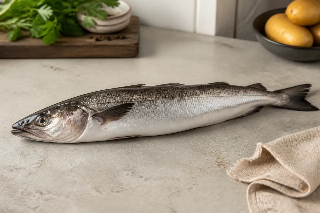 Lieu jaune frais, poisson idéal pour une recette au four