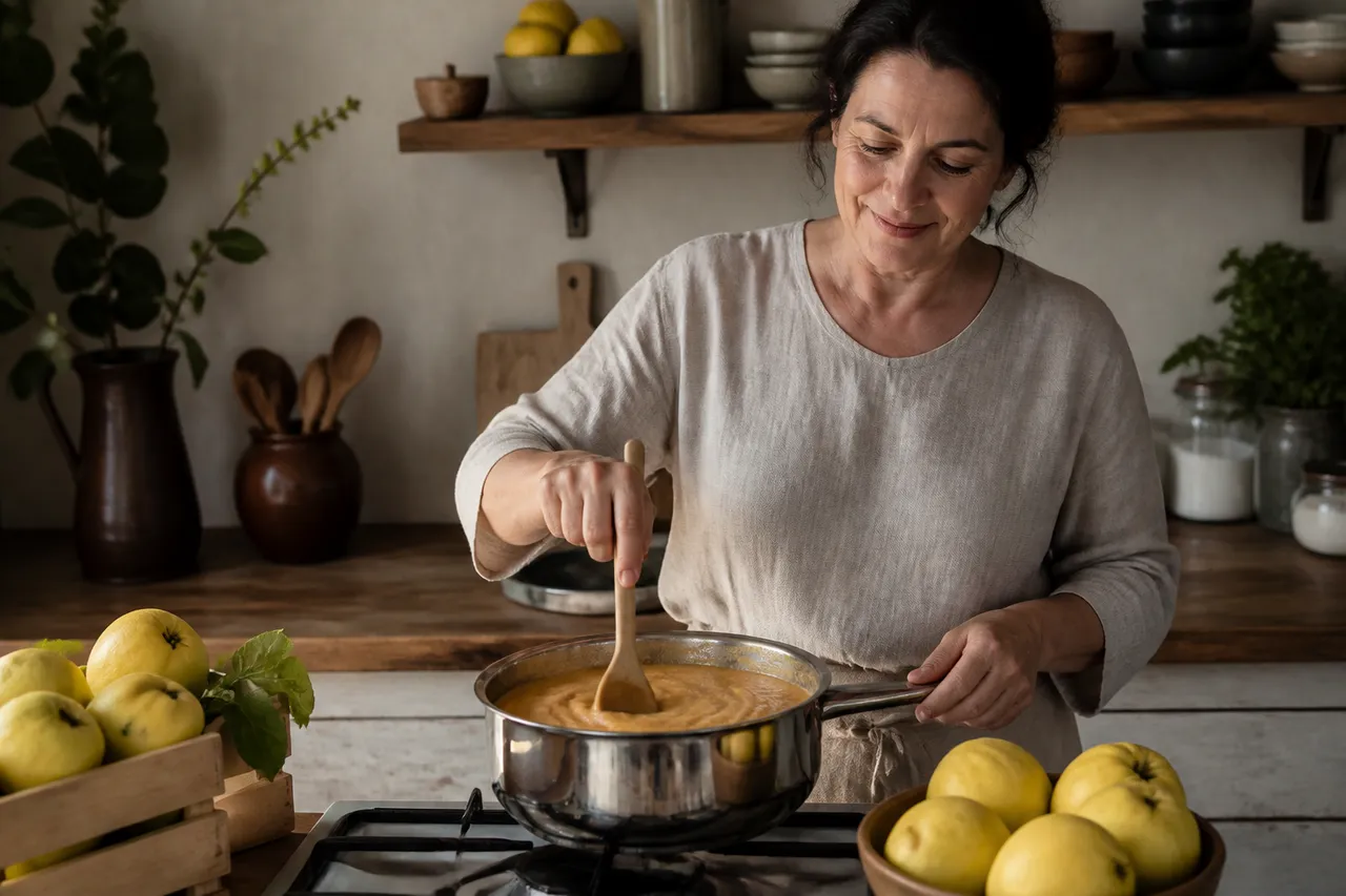 Préparer une pâte de coing maison sans sucre à la casserole
