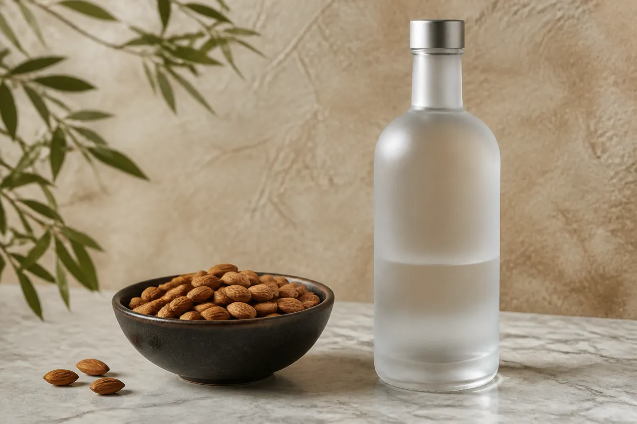 Vodka et amandes torréfiées pour une liqueur d'amande maison